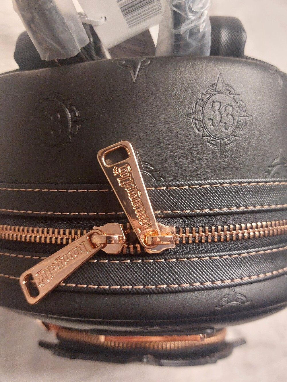 Disney Club 33 Exclusive Black Loungefly mini backpack Rare NEW - Picture 8 of 13